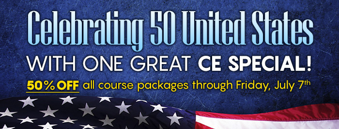 Celebrating 50 United States With One Great CE Special!