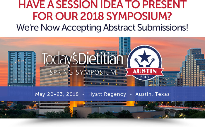 Have a Session Idea to Present for Our 2018 Symposium? We're Now Accepting Abstract Submissions! May 20-23, 2018, Hyatt Regency, Austin, Texas