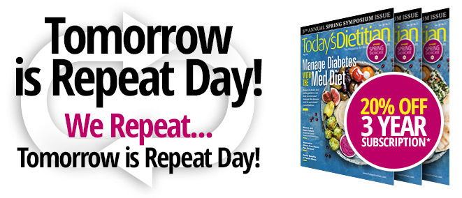Tomorrow is Repeat Day! We Repeat... Tomorrow is Repeat Day!