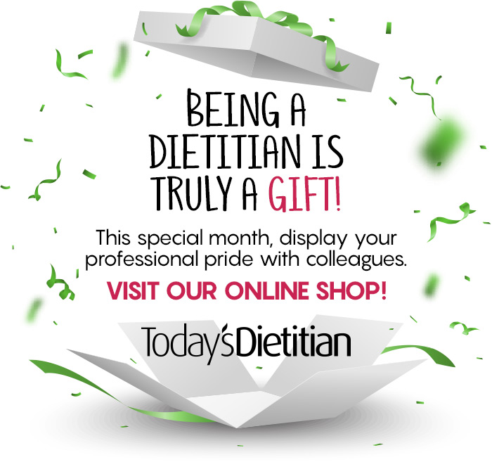 Being a Dietitian is truly a GIFT! This special month, display your professional pride with colleagues. Visit our online gift shop!