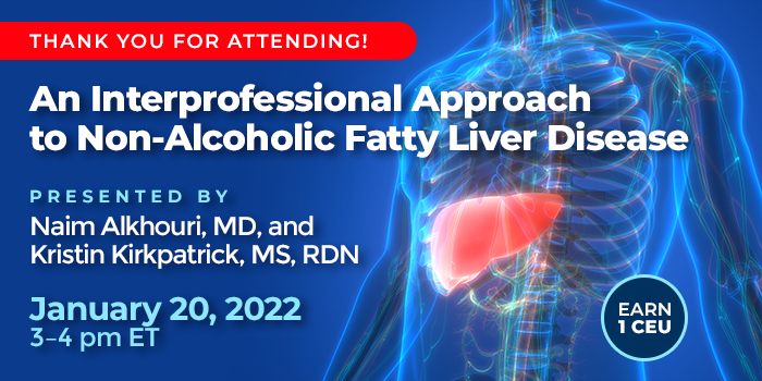 Thank You for Registering! | An Interprofessional approach to Chronic Kidney Disease | Presented by Victor Yu, PhD, RD, BC-ADM, and Azeem A. Mohammed, MD | January 19, 2022, from 2–3 pm ET
